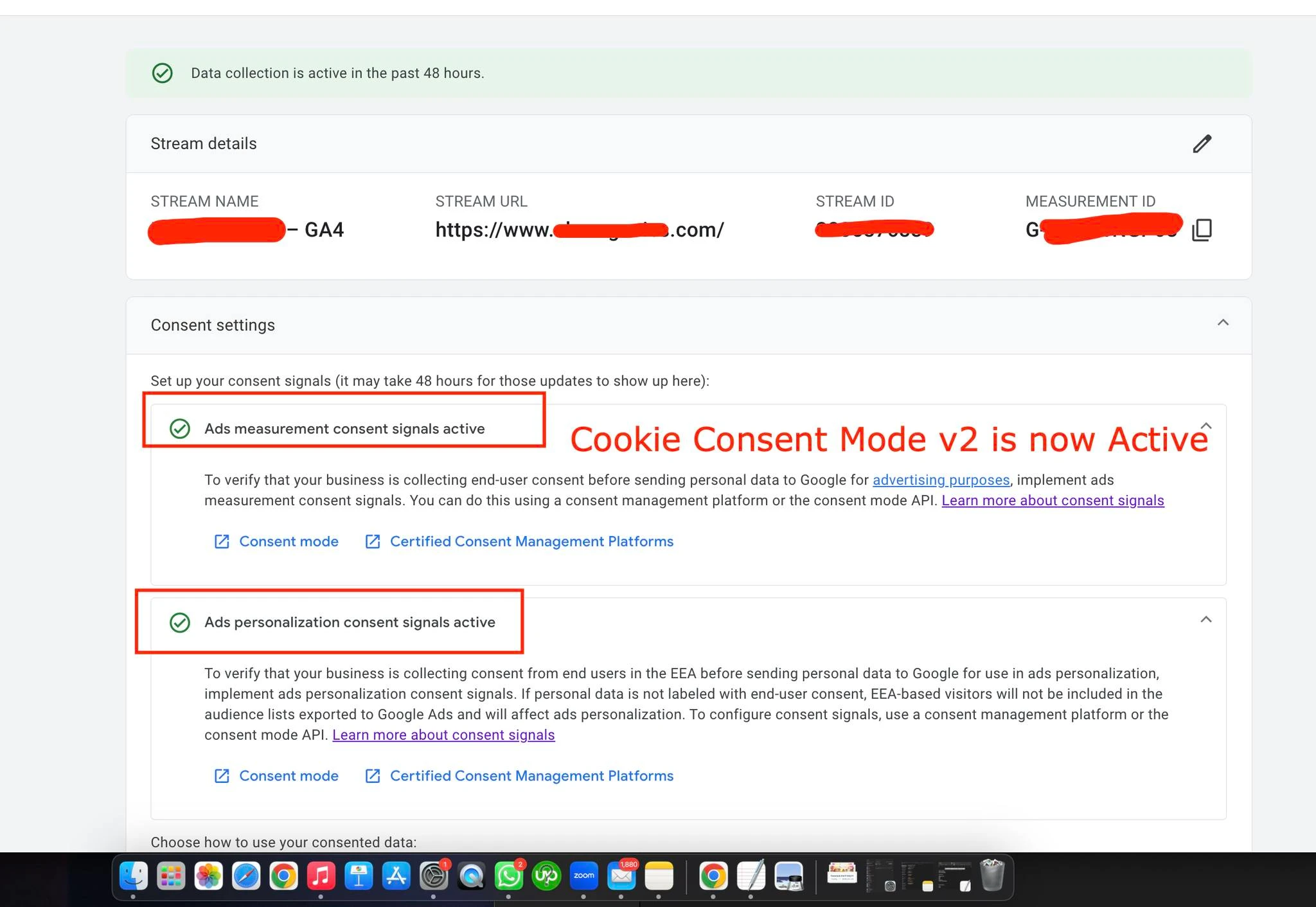 Cookie Consent Mode v2 Setup